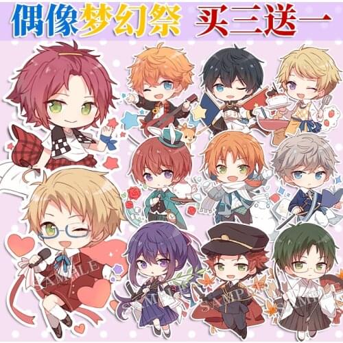 Anime Ensemble Stars Akehoshi Subaru Yuuki Makoto Isara Mao 6.5cm Keychain Cosplay Acrylic Figure Keyring Kids Toy