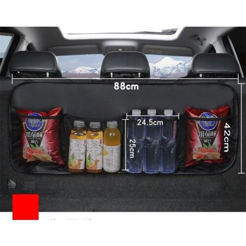 Car Rear Seat Back Tool Storage Bag Multi Hanging Nets Pocket Trunk Bag Organizer Auto Stowing Tidying Interior Accessories