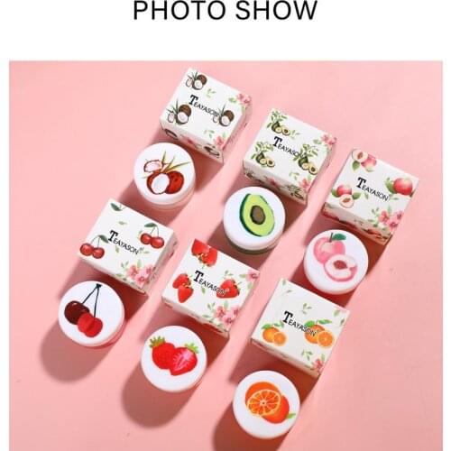 1 Pcs Lip Balm Moisturizing Lip Film Lipstick Waterproof Moisturizing Primer Cute Mini Fruit Lip Balm Color Mood Changing TSLM1