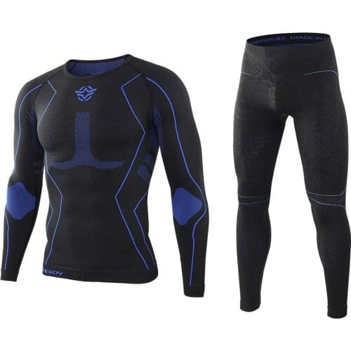 Seamless Tight Tactical Thermal Underwear Men Outdoor Sports Function Breathable Training Winter Thermo Underwear Long Johns