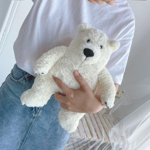 Baby Polar Bear Stuffed Animal Toy Sea Animals White Bear Plush Toys