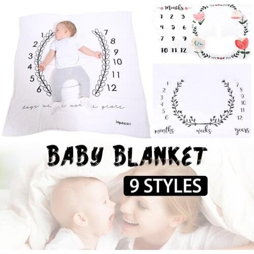 Baby art photography background cloth - creative personality 12 months baby blanket memorial photography prop background blanket