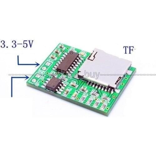 DYKB Mp3 decoder board TF card SD card player audio module 3W mono audio amplifier card automatic playback