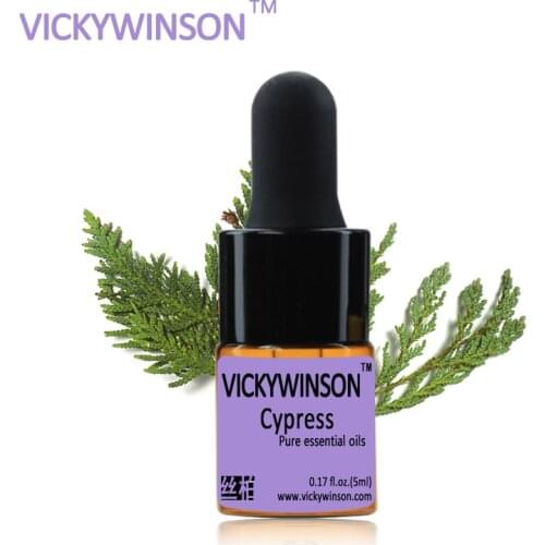 Cypress essential oil 5ml 100% Natural Cypress Pure Oils Excellent Shrinking Pores massage oil spa