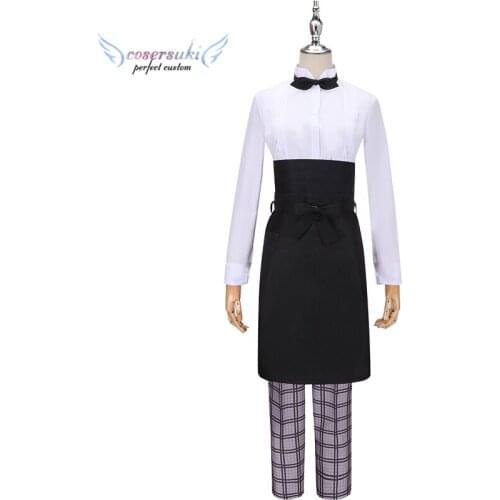 Fate/Grand Order FGO Merlin Sweets Paradise Coffee Maid Cosplay Carnaval Costume Halloween Christmas Costume