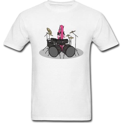 Jazz Bass Music Show T-Shirt Men Hip Hop Daft Punk T Shirt Oversize Russia Size White Gray Mens High Quality Pure Cotton Outfit
