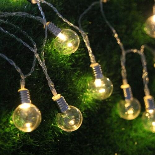 IP44 Waterproof Battery String Light Fairy Lamp Garden LED Globe Bulb Outdoor Led Light Light Decoration Fairy Lights String