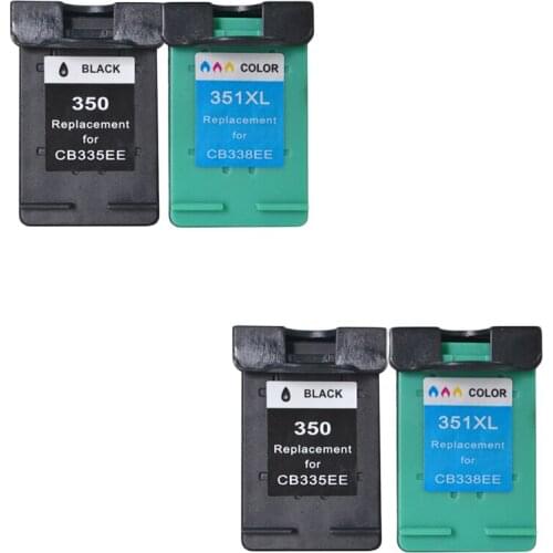 LuoCai Compatible ink cartridges For HP350 For HP351 Photosmart C4480 C4483 C4380 4480 4580 Deskjet D4200 D4260 D4263 printers