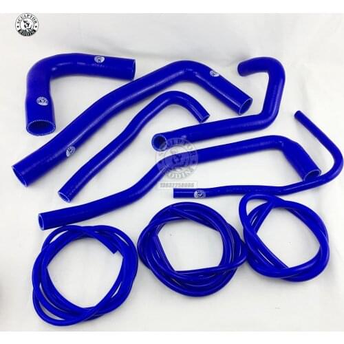 Silicone Radiator Hose Kit For SAAB 9000 91-98 B204 B234 2.0 2.3 AERO + Vacuum Hose Kit (9 Pcs) Red/Blue/Black