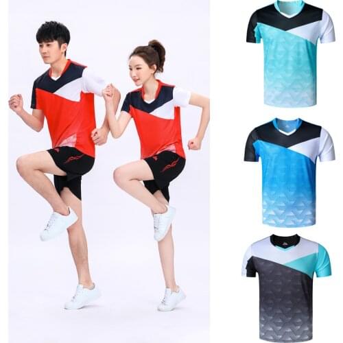 2021 New tennis tshirts for Women,Shirt Shorts Badminton Men ,Table Tennis Jersey,Runnig Clothes Volleyball shirt 62101 62102