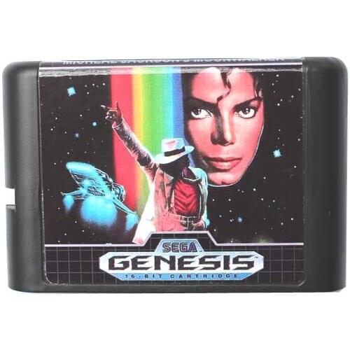 Micheal Jacksons Moonwalker EU/US Shell 16 bit MD Game Card For Sega Mega Drive For Genesis