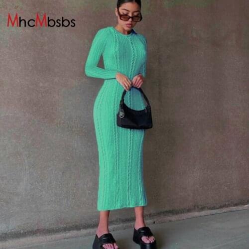 Модные трикотажные платья MHCMBSBS China At AliExpress