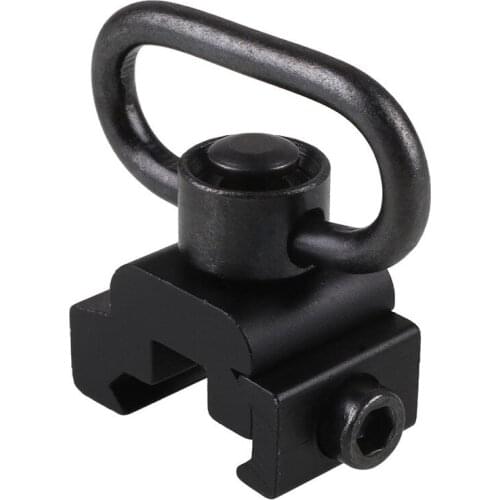 QD Heavy Duty Quick Release Detach Push Button Sling Swivel Adapter Set Picatinny Rail Mount Base 20mm Connecting Sling Ring