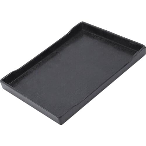 New Rectangular plastic tray of restaurant service fast food pizzeria dinner