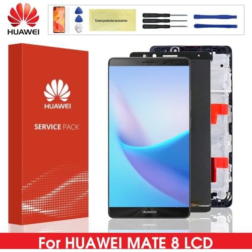 Original LCD For HUAWEI Mate 8 LCD Touch Screen Digitizer Replacement Display With Frame For Mate8 Lcd screen NXT-L29
