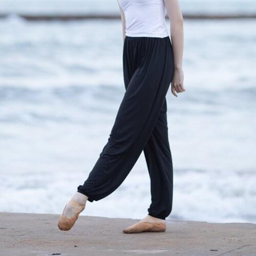 Fall Ballet Dance Pants For Adult Dance Outfits Rave Lyrical Dance Wear Black Ballerina Clothes Classical Practcie Wear JL2073