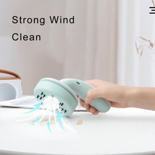 Portable Car Desk USB Vacum Cleaner Wireless Cleaner Mini Handheld Vacuum Cleaner Robot for Desktop Keyboard Cleaning