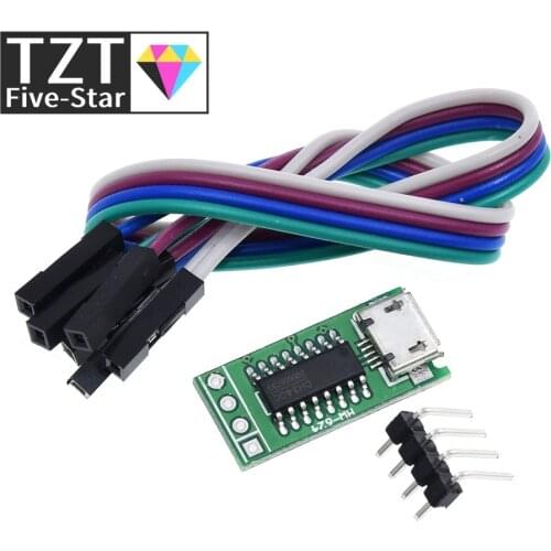 CH340C Micro USB to TTL Serial Port ISP Download Module 5V/3.3V 500ma Replace CP2102 CH340G CH340T For STM32 51 With DuPont Line