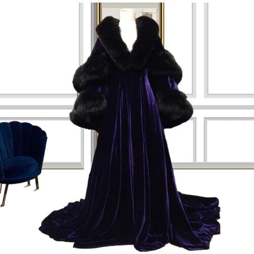 Plus Size Photography Gowns robe de soirée de mariage Fur Cosplay Dresses Elegant Dress Women For Party выпускное платье