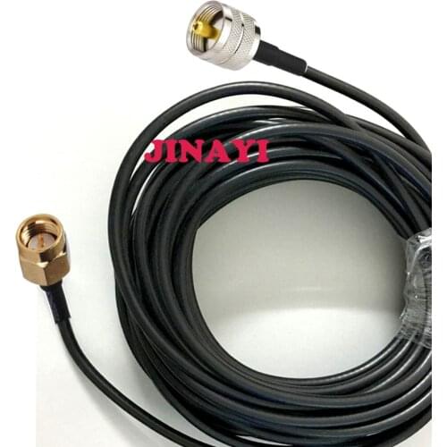 RG58 Coaxial Cable UHF male to SMA male connector RF Adapter 50-3 Cable 50ohm 10m 5m 1m