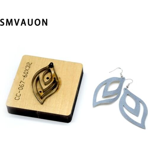 Wood Cutting Die Leather DIY Earring Craft Laser Mold Handmade Leather Goods Dies Template Suitable For Die Cutting Machine
