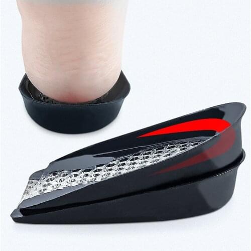 Silicone Gel Heel Pad for Shock Absorption Plantar Fasciitis Pain Relief Foot Care Insert Insole Height Increase Cup Cushion Pad