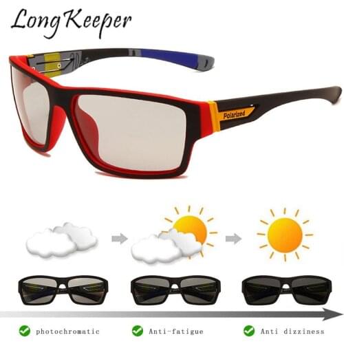 Photochromic Sunglasses Men Polarized Chameleon Glasses Polarizing Driving Glasses Fishing Goggles UV Protection Lentes De Sol
