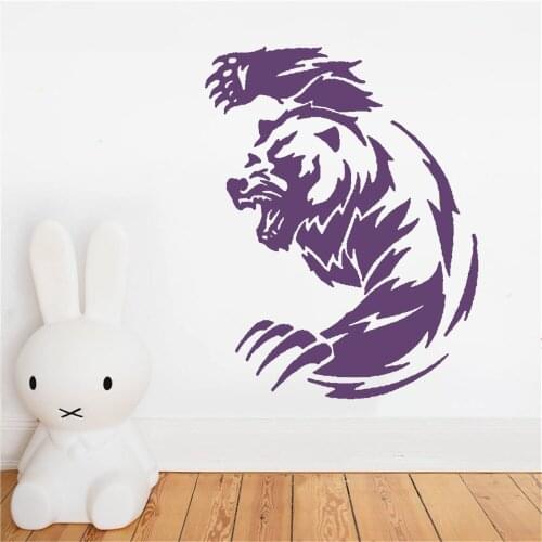 Cartoon Bear Wall Stickers For Kids Baby Room Decoration Decals Wallpaper Removable Vinyl Bedroom Interior Mural Poster DW20566