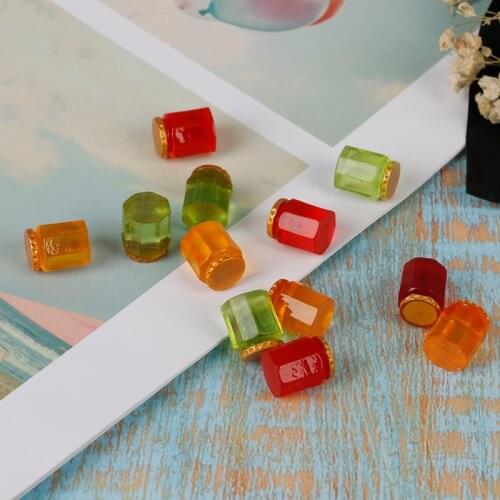 3pcs Mini Simulation Jam Bottle Honey Pot 1/12 Dollhouse Miniature Home Decorations Accessories Doll House Miniature Toys