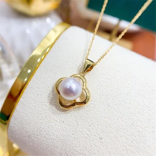 925 Silver Half Hole Eye Pins Beads End Caps Top Drilled Pendant Bails Connector For DIY Jewelry Accessories No Pearl No Chain