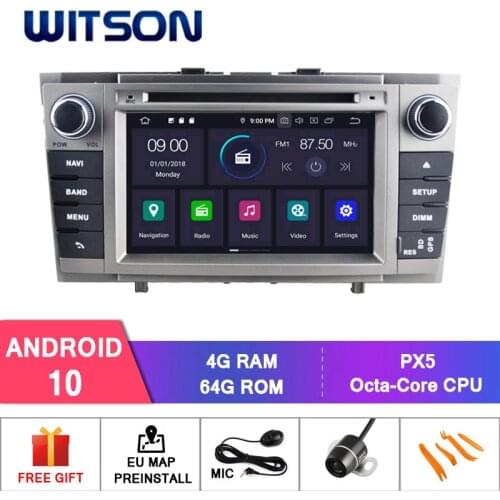 WITSON PX5 Android 10 CAR DVD GPS PLAYER FOR TOYOTA AVENSIS 2008-2013 Car Multimedia Player Stereo AutoAudio GPS Navigation DVD