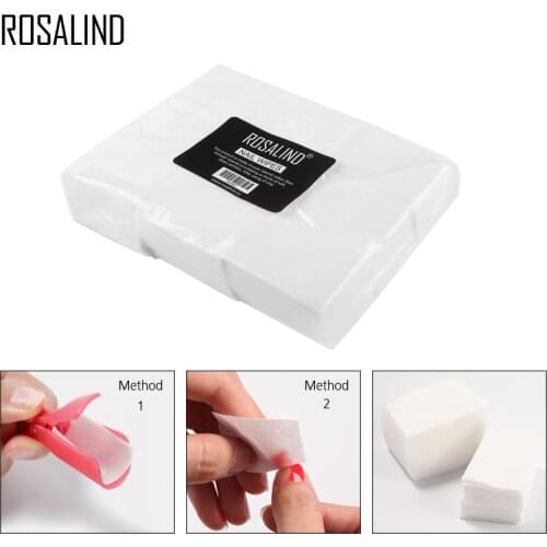 ROSALIND Lint Free Napkins Nail Degreaser 900PCS/Lot Nail Polish Remover Wipes Cotton Degreasing Nail Art Manicure Tool