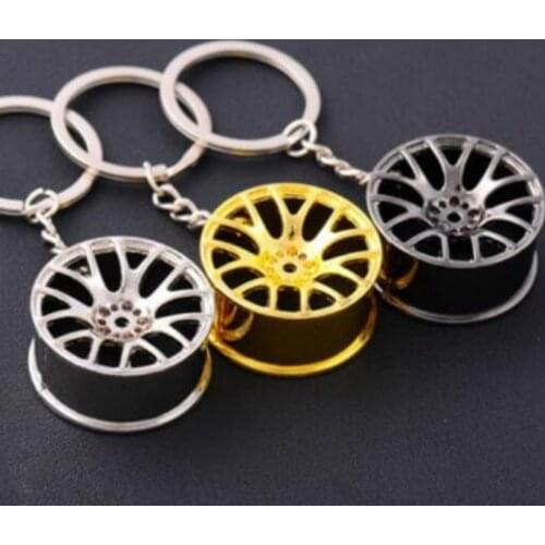 Wheel Rim Key Chain Luxury Car Key Ring Keychain For Volkswagen BMW Audi Suzuki Honda Kawasaki HARLEY YAMAHA