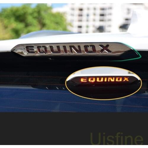 High position brake light decorative frame stickers stainless steel modification For Chevrolet Equinox 2017 2018 2019