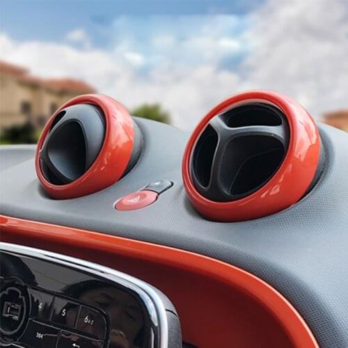 Car Air Conditioner Vent Slit Decorative Stickers Air Outlet Shell Car Modification Accessories for New Smart 453 Fortwo Forfour