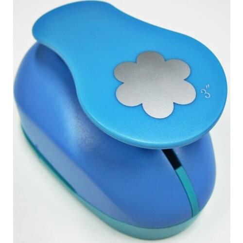 3" New Flower Shape Of Craft Hole Punch Paper Single Punches Scrapbooking Punchers DIY Handmade Cutter EV Foam School tools