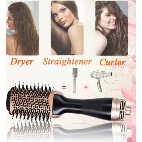 Electric Hair Dryer Brush 3 In 1 Hair Blower Brush Blow Dryer Comb One Step Hairdryer Styler Hair Curler Straightening Comb