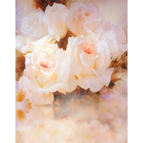 5x7ft Pink Rose Flowers Photography Backdrops Photo Props Studio Background