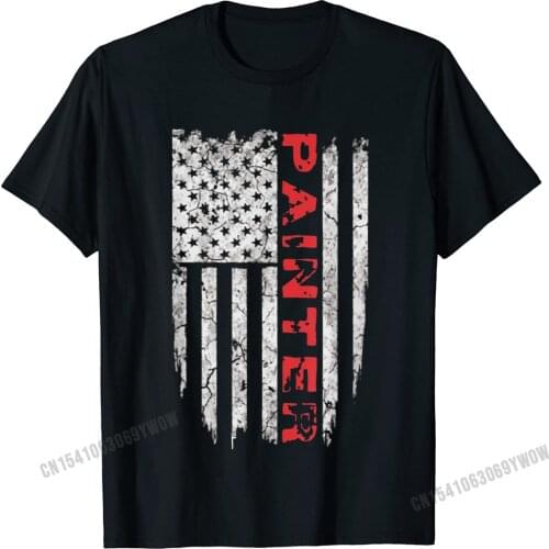 American Painter T-Shirt Proud USA Tee Shirts Camisas Men Customized Tops & Tees Cotton Mens Tshirts Customized Brand New