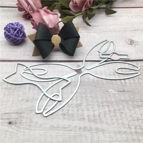 Bow Shape Greeting Card Decorations Metal Cutting Dies for DIYScrapbook Paper Craft Punch Stencils Dies 12.5*14.5cm