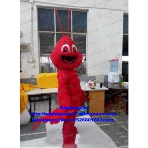 Red Shrimp Prawn Lobster Crayfish Wasp Hornet Vespid Bumblebee Bombus Mascot Costume Adult Scenic Spot Welcome Reception zx1359