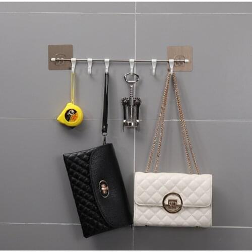 Hooks For Hanging Key Hanger Clothes Holder Kitchen Rails Bathroom Housekeeper Home Organizer Door Adhesive Hook On The Wall