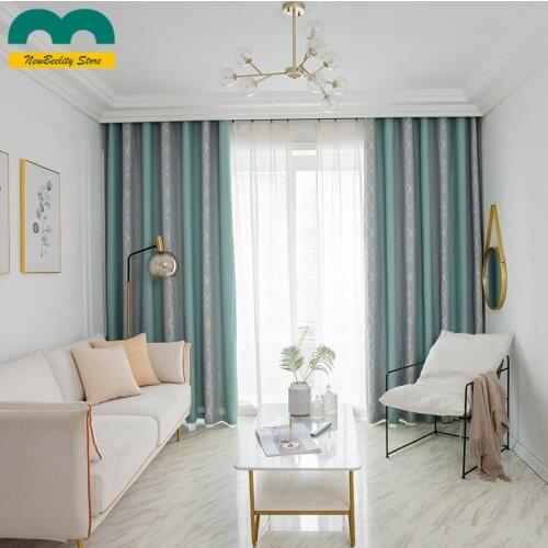 Linen Seamless Stitching Curtain Curtains for Living Room Bedroom Nordic Minimalist Blackout Curtains Luxury