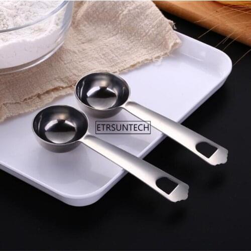 Coffee Measuring Spoon Stainless Steel Coffee Bean Container Scoops Milk Powder Measuring Spoon Kitchen Accessories 50pcs
