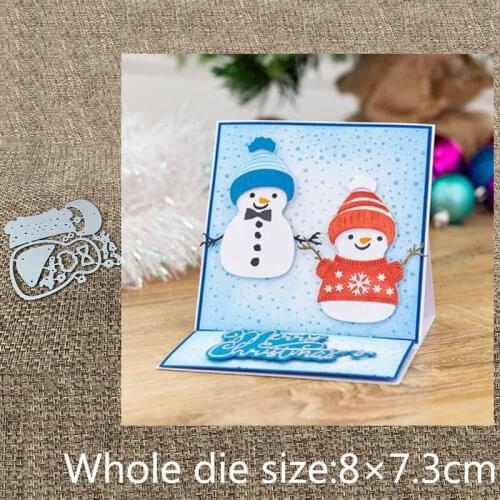 New Design Craft Metal stencil mold Cutting Dies snowman decoration scrapbook die cuts Album Paper Card Craft Embossing