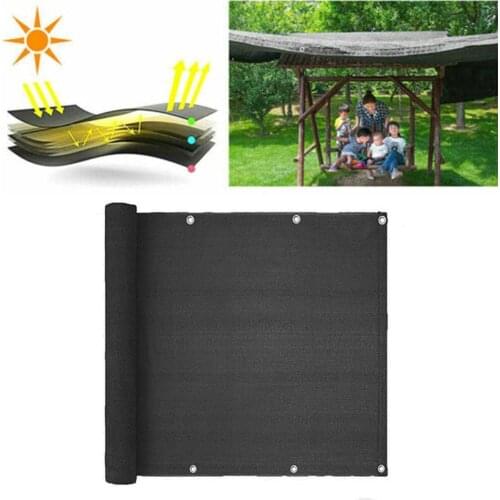 9x20m Multi-purpose Black Sunshade Net Garden Swimming Pool Breathable Parasol Mesh Fence Outdoor Party Leisure Essential Set