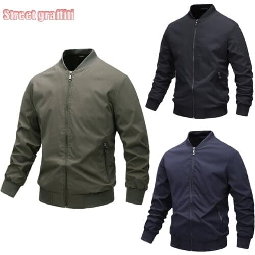 Mens New Windbreaker Jackets Coats 2021 Fashion Bomber Jacket Autumn Men Army Cargo Outdoors Casual Streetwear Mens Jacket