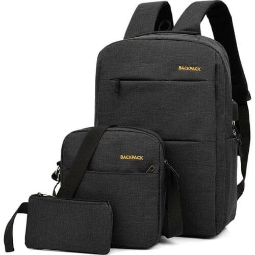 Men USB Leisure Backpack Women Sports Travel Hiking School Shoulder Bag Backbag Rucksack W/ USB Charging Interface 3 Colors