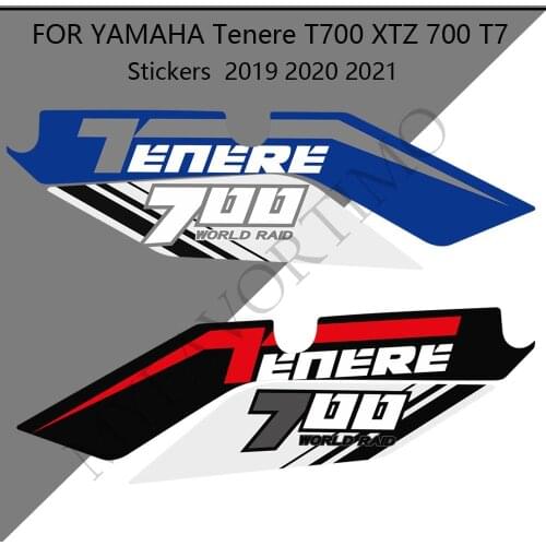 FOR YAMAHA Tenere T700 XTZ 700 T7 Motorcycle Fuel Tank Stickers Pad Decal Set Kit Protector Trunk Luggage 2019 2020 2021
