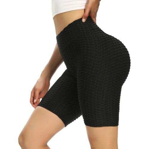 2021 New Slim Women Sports Shorts High Waist Fitness Push Up Trainning Running Qucik Dry Tight Sportwear Shorts Pants